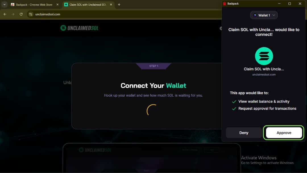 backpackwallet Mobile Search Purge Mode