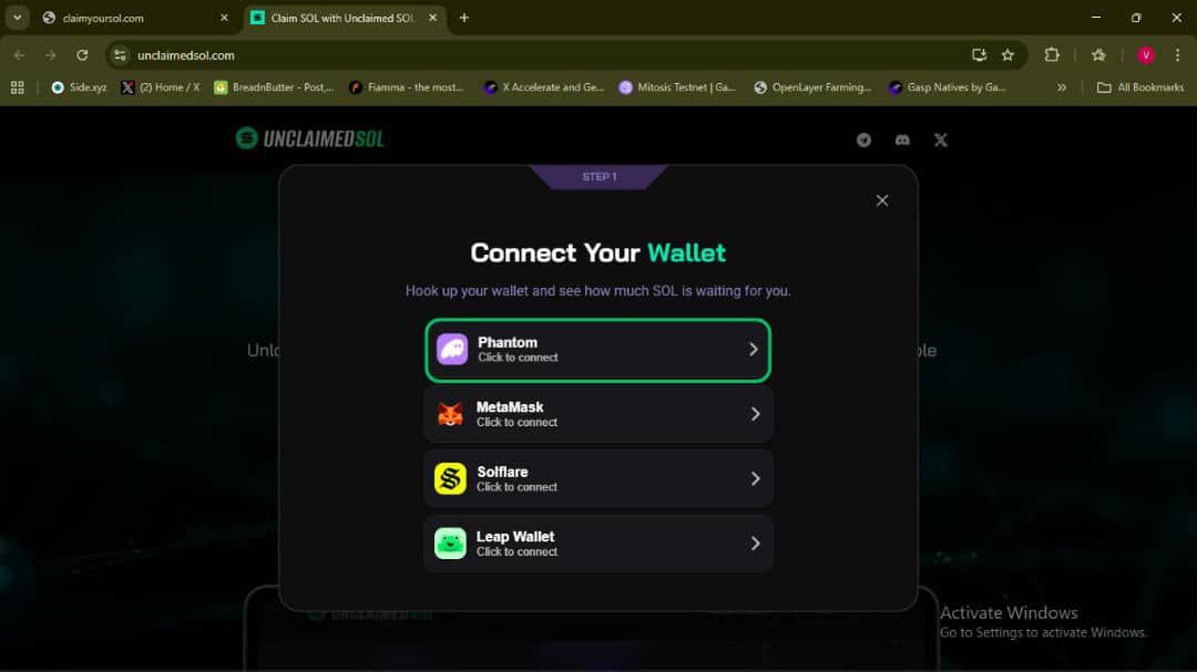 Phantom Web Connect Wallet